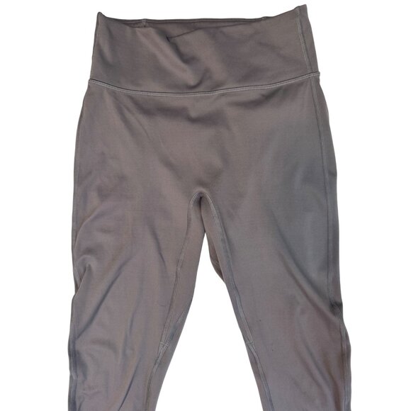 Fabletics Small Silver Grey Leggings/Capris  Stretchy Performance Wear - Picture 3 of 11